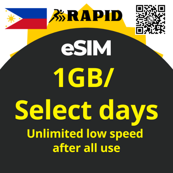 Philippines eSIM Unlimited Data - Daily 1GB High Speed Usage