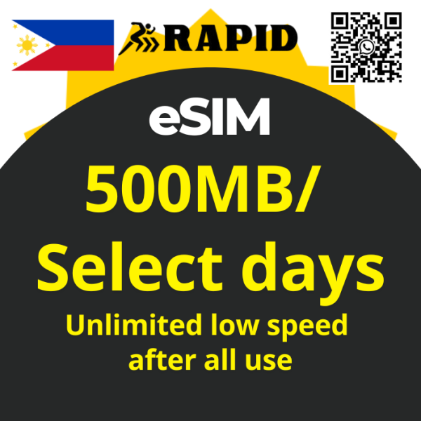 Philippines eSIM Unlimited Data - Daily 500MB High Speed Usage